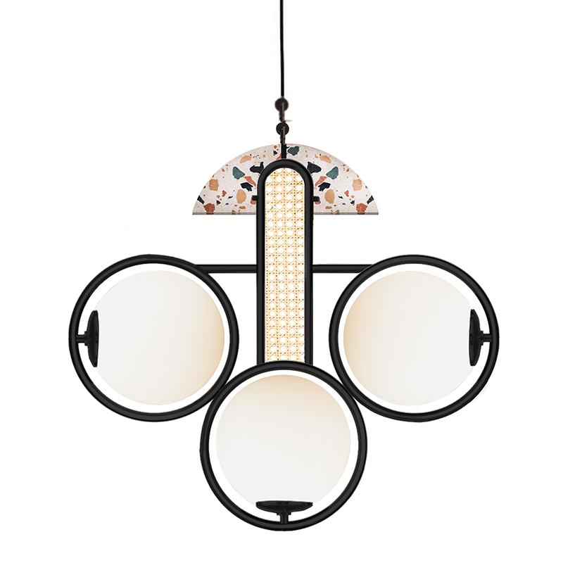 Люстра FRAME I UTU Soulful Lighting Черный Бирюзовый Сиреневый Белое матовое стекло Бежевый Люстра FRAME I UTU Soulful Lighting Черный Бирюзовый Сиреневый Белое матовое стекло Бежевый в Костроме | Loft Concept