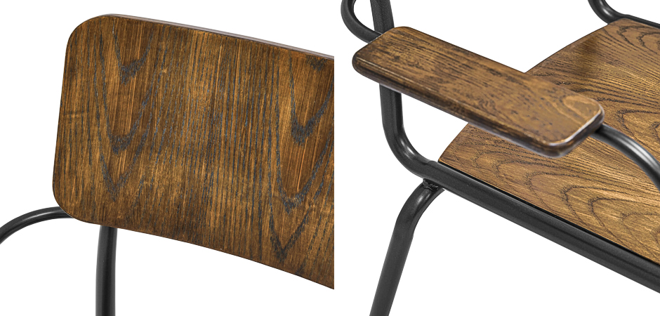 Стул с подлокотниками Joshua Loft Stool with armrests Стул с подлокотниками Joshua Loft Stool with armrests - Loft-Concept в Костроме