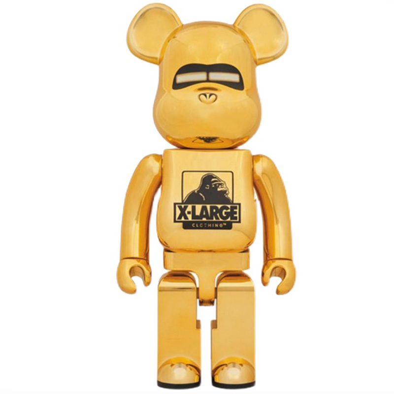 Статуэтка Bearbrick Gold X-Large Золотой Черный Статуэтка Bearbrick Gold X-Large Золотой Черный в Костроме | Loft Concept
