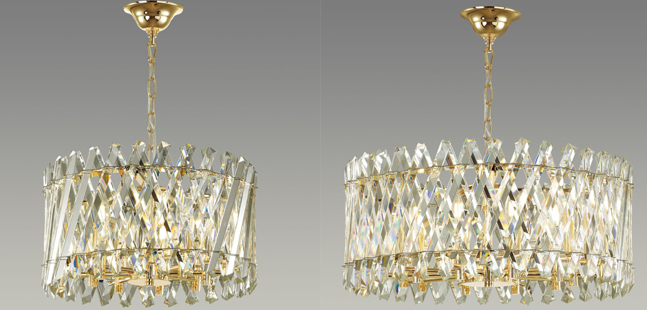 Люстра Crystal Crossed Stripes Gold Люстра Crystal Crossed Stripes Gold - Loft-Concept в Костроме