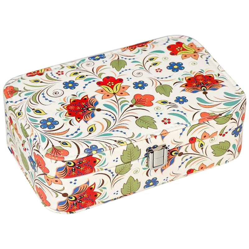 Шкатулка Multicilored Floral Pattern Jewerly Organizer Box Мульти Шкатулка Multicilored Floral Pattern Jewerly Organizer Box Мульти в Костроме | Loft Concept