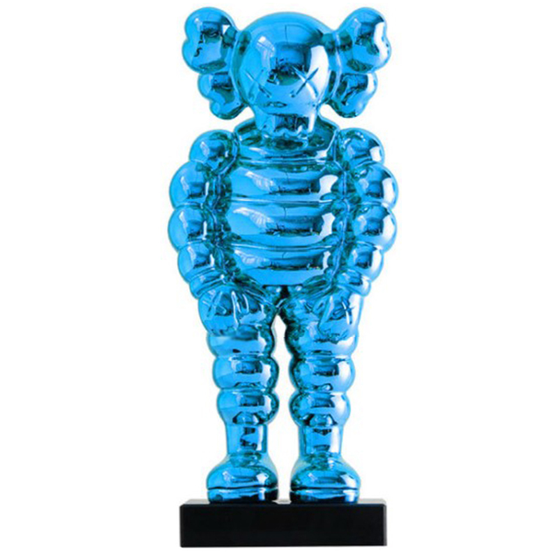 Статуэтка KAWS Bowed Down Blue on stand Синий Статуэтка KAWS Bowed Down Blue on stand Синий в Костроме | Loft Concept