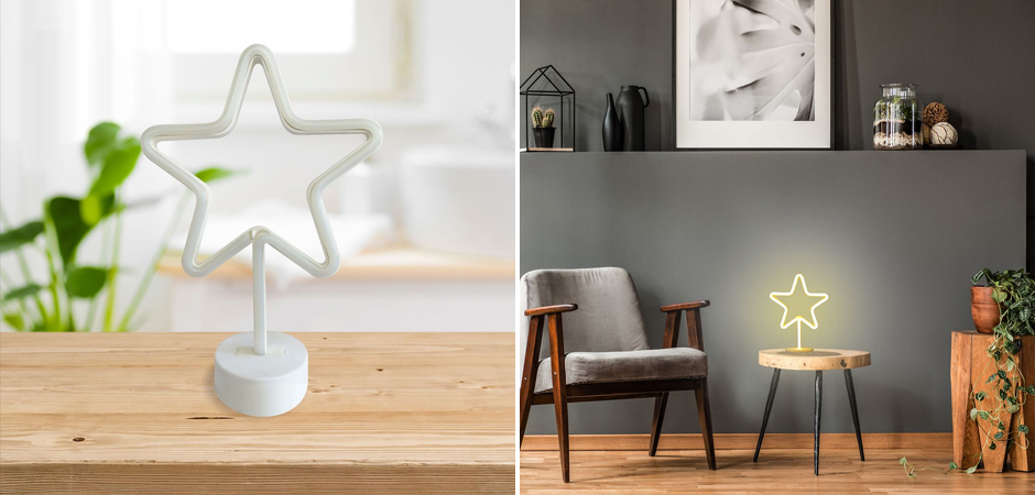 Неоновая настольная лампа Night Star Неоновая настольная лампа Night Star - Loft-Concept в Костроме