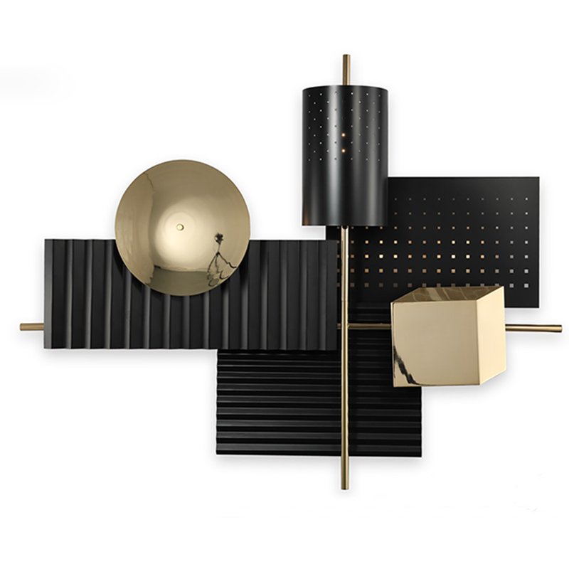 Бра Abstra black&gold Глянцевое золото Черный Бра Abstra black&gold Глянцевое золото Черный в Костроме | Loft Concept