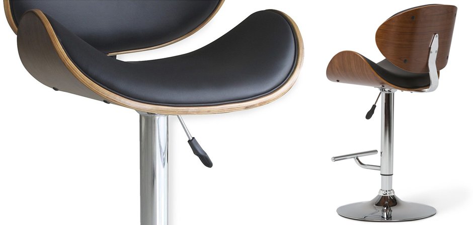 Барный стул Lounge Bar Stool черный Барный стул Lounge Bar Stool черный - Loft-Concept в Костроме