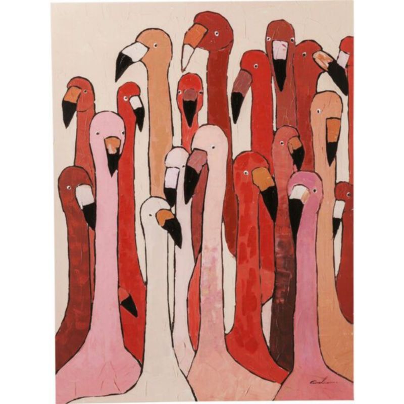 Постер A flock of Flamingos Розовый Постер A flock of Flamingos Розовый в Костроме | Loft Concept