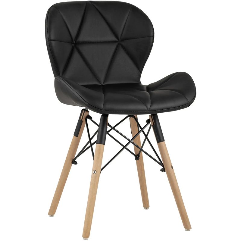 Стул Jeroen Chair Черная Экокожа Черный Древесина Стул Jeroen Chair Черная Экокожа Черный Древесина в Костроме | Loft Concept