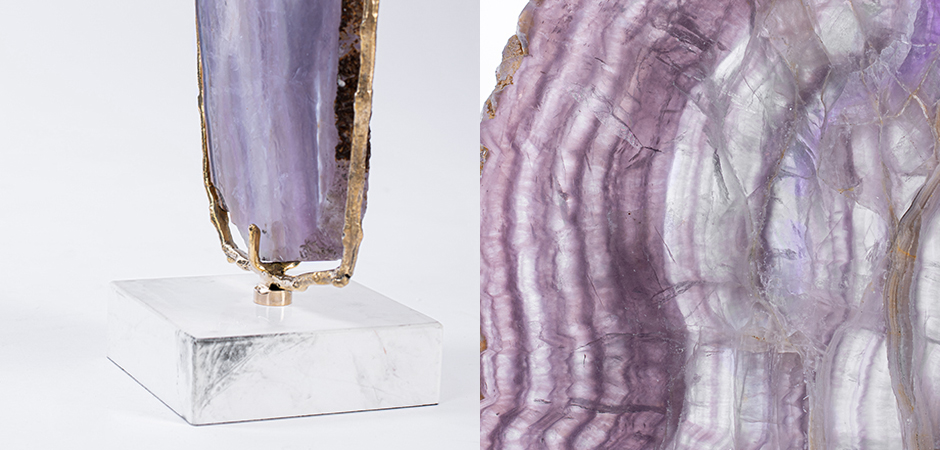 Plaque fluorite pourpre Аксессуар камень Флюорит Plaque fluorite pourpre Аксессуар камень Флюорит - Loft-Concept в Костроме