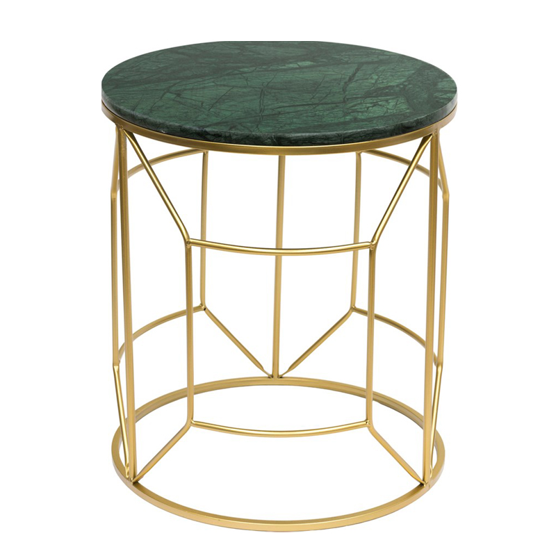 Приставной столик Decorative Table зелёный мрамор Золотой Зеленый Приставной столик Decorative Table зелёный мрамор Золотой Зеленый в Костроме | Loft Concept