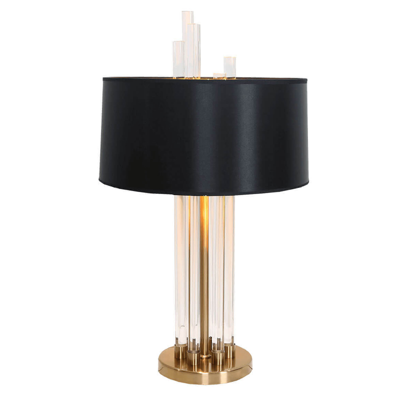 Настольная лампа Hannes Table Lamp Черный Золотой в Костроме | Loft Concept 