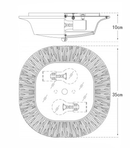 Потолочный светильник Utopia Round Sconce Black Потолочный светильник Utopia Round Sconce Black в Костроме