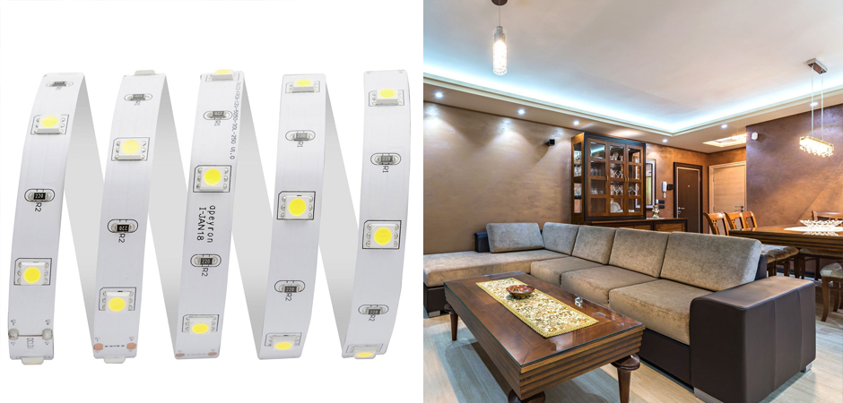 Комплект светодиодной ленты 7,2W/m 30LED/m 5050SMD холодный белый 5M Комплект светодиодной ленты 7,2W/m 30LED/m 5050SMD холодный белый 5M - Loft-Concept в Костроме