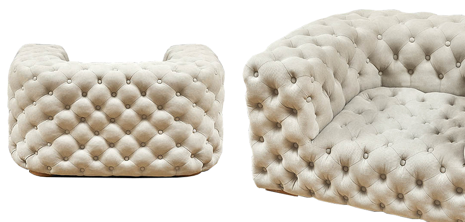 Кресло Soho Tufted Milk Armchair Кресло Soho Tufted Milk Armchair - Loft-Concept в Костроме