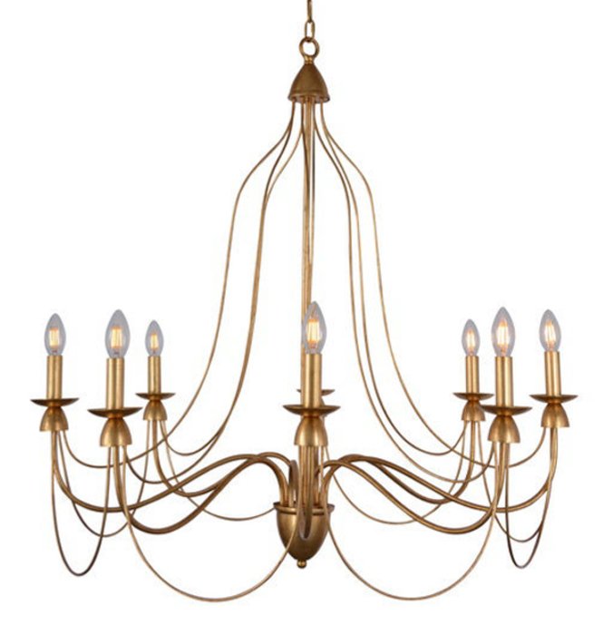 Люстра Wrought Iron Chandelier Золотой в Костроме | Loft Concept 