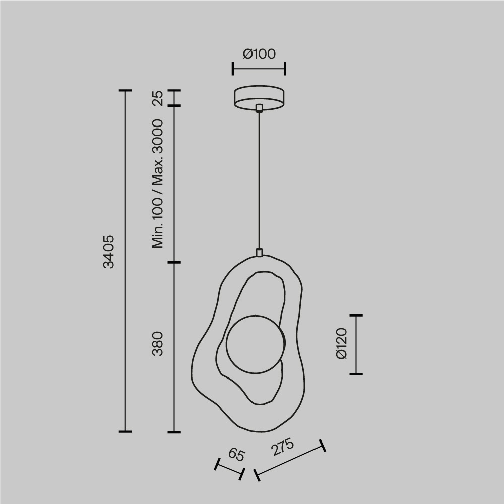 Подвесной светильник Opus в Костроме