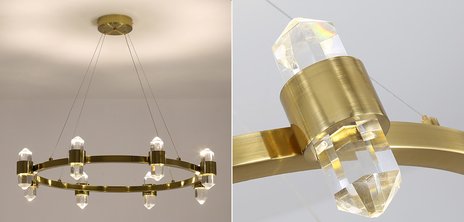 Люстра Crystal Ring Chandelier Brass Люстра Crystal Ring Chandelier Brass - Loft-Concept в Костроме