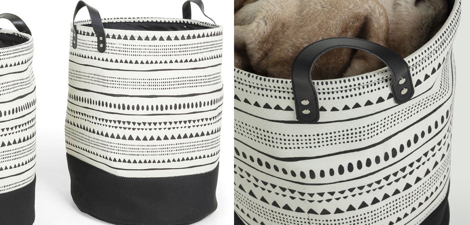 Комплект корзин Black and White Wedges Комплект корзин Black and White Wedges - Loft-Concept в Костроме