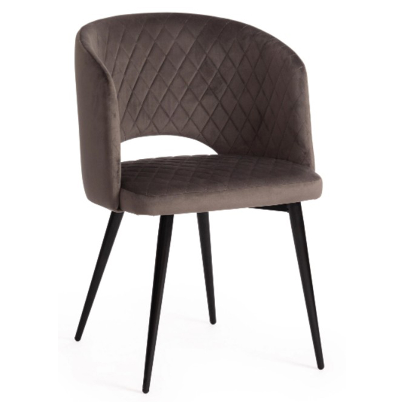 Стул Janice Grey Chair Серый (Gray) Черный Стул Janice Grey Chair Серый (Gray) Черный в Костроме | Loft Concept