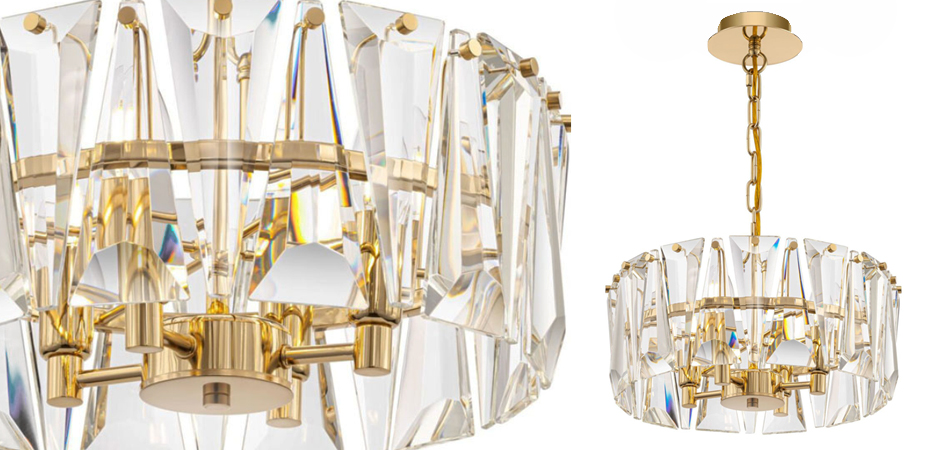 Люстра Ruby Crystal Chandelier Gold 38 Люстра Ruby Crystal Chandelier Gold 38 - Loft-Concept в Костроме