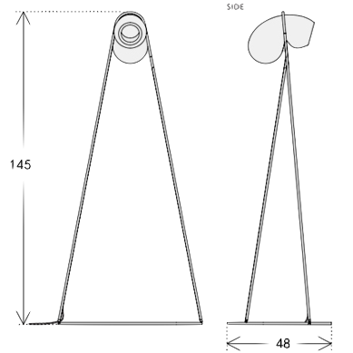 Торшер White glass trap floor lamp Торшер White glass trap floor lamp в Костроме