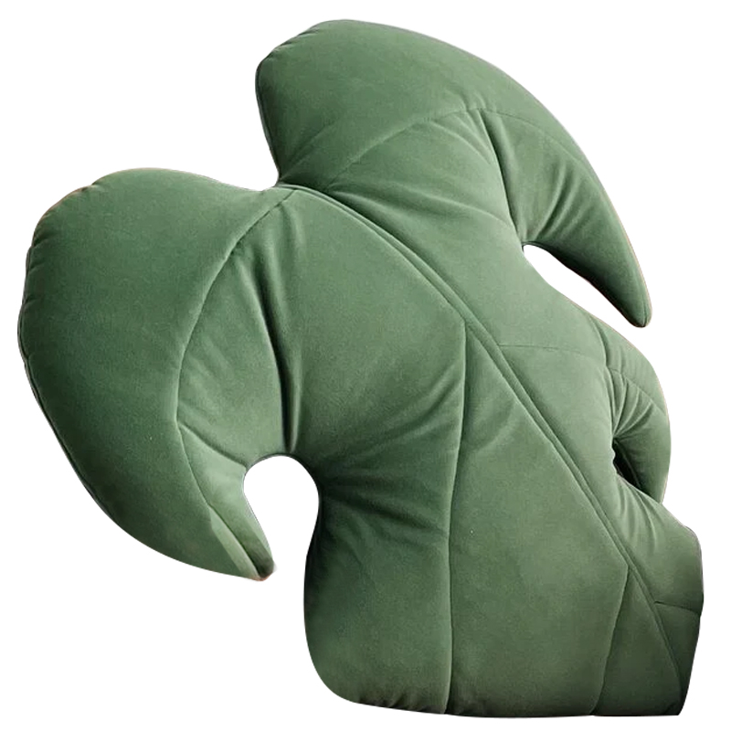 Декоративная подушка Botanical Cushion Monstera Зеленый Декоративная подушка Botanical Cushion Monstera Зеленый в Костроме | Loft Concept