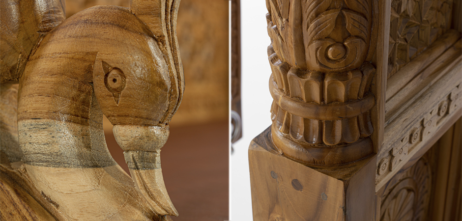 Большие Индийские качели из тика TEAK WOOD SWING - фото №2