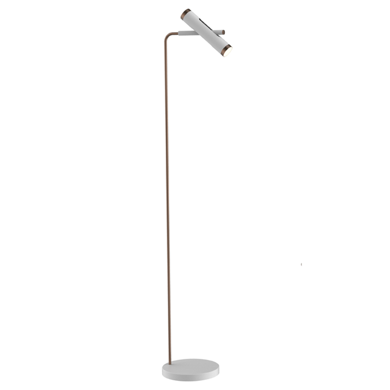 Торшер Rainer Floor Lamp white Белый Золотой Торшер Rainer Floor Lamp white Белый Золотой в Костроме | Loft Concept