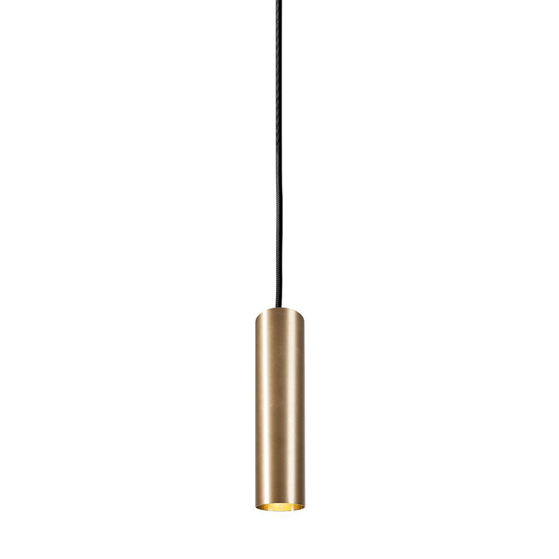 Подвесной светильник Luis Trumpet Tube Brass Lamp 25 Латунь в Костроме | Loft Concept 