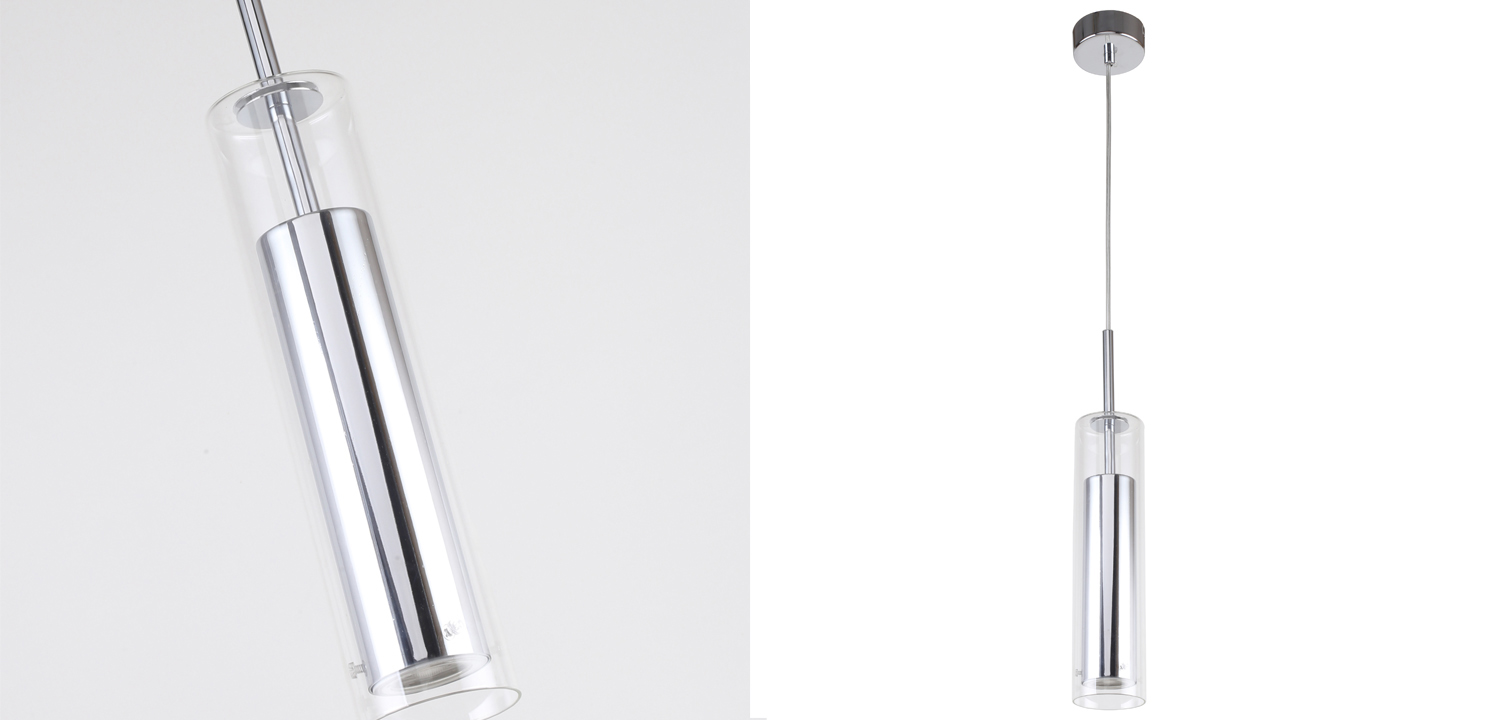 Подвесной светильник Narsis One chromium - фото