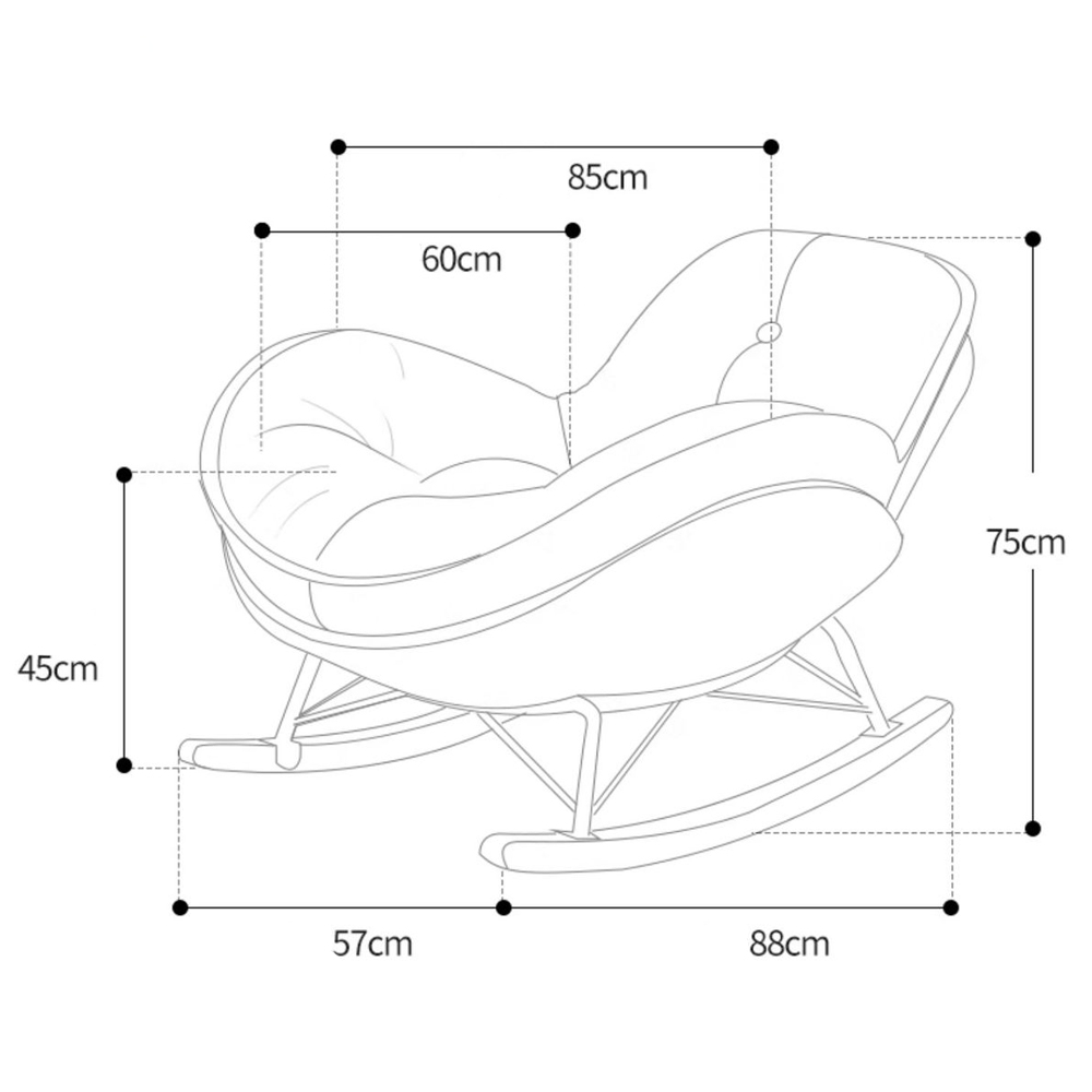 Кресло-качалка Rocking Soft Chair Кресло-качалка Rocking Soft Chair в Костроме