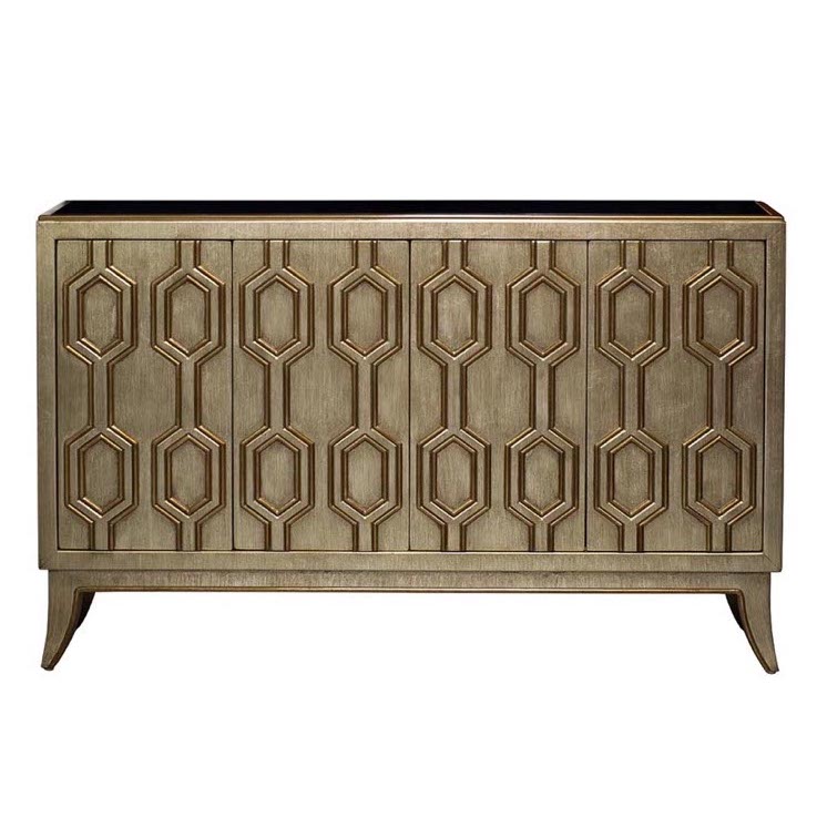 Комод Wedford Pattern Commode Черный Античная Бронза Комод Wedford Pattern Commode Черный Античная Бронза в Костроме | Loft Concept