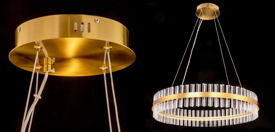 Круглая Люстра Кольцо Хрусталь диаметр 80 см RING Saturno Not Baroncelli Brass Круглая Люстра Кольцо Хрусталь диаметр 80 см RING Saturno Not Baroncelli Brass - Loft-Concept в Костроме
