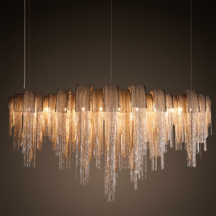 Люстра Volver Golden Chain Chandelier Золотой Люстра Volver Golden Chain Chandelier Золотой в Костроме | Loft Concept