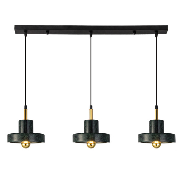 Люстра Tom Dixon Stone Pendant Black 3 Черный Золотой Люстра Tom Dixon Stone Pendant Black 3 Черный Золотой в Костроме | Loft Concept