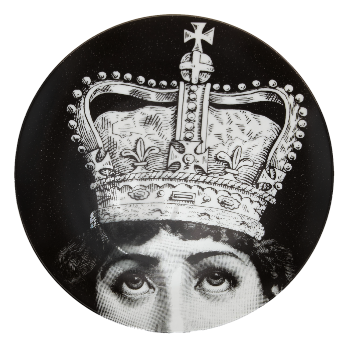 Декоративная тарелка Fornasetti 004 Черный Декоративная тарелка Fornasetti 004 Черный в Костроме | Loft Concept