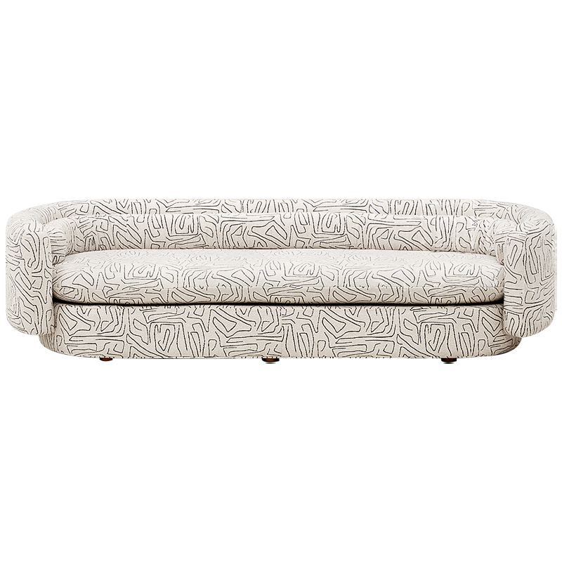 Диван Everard Print White Sofa Белый Черный Диван Everard Print White Sofa Белый Черный в Костроме | Loft Concept