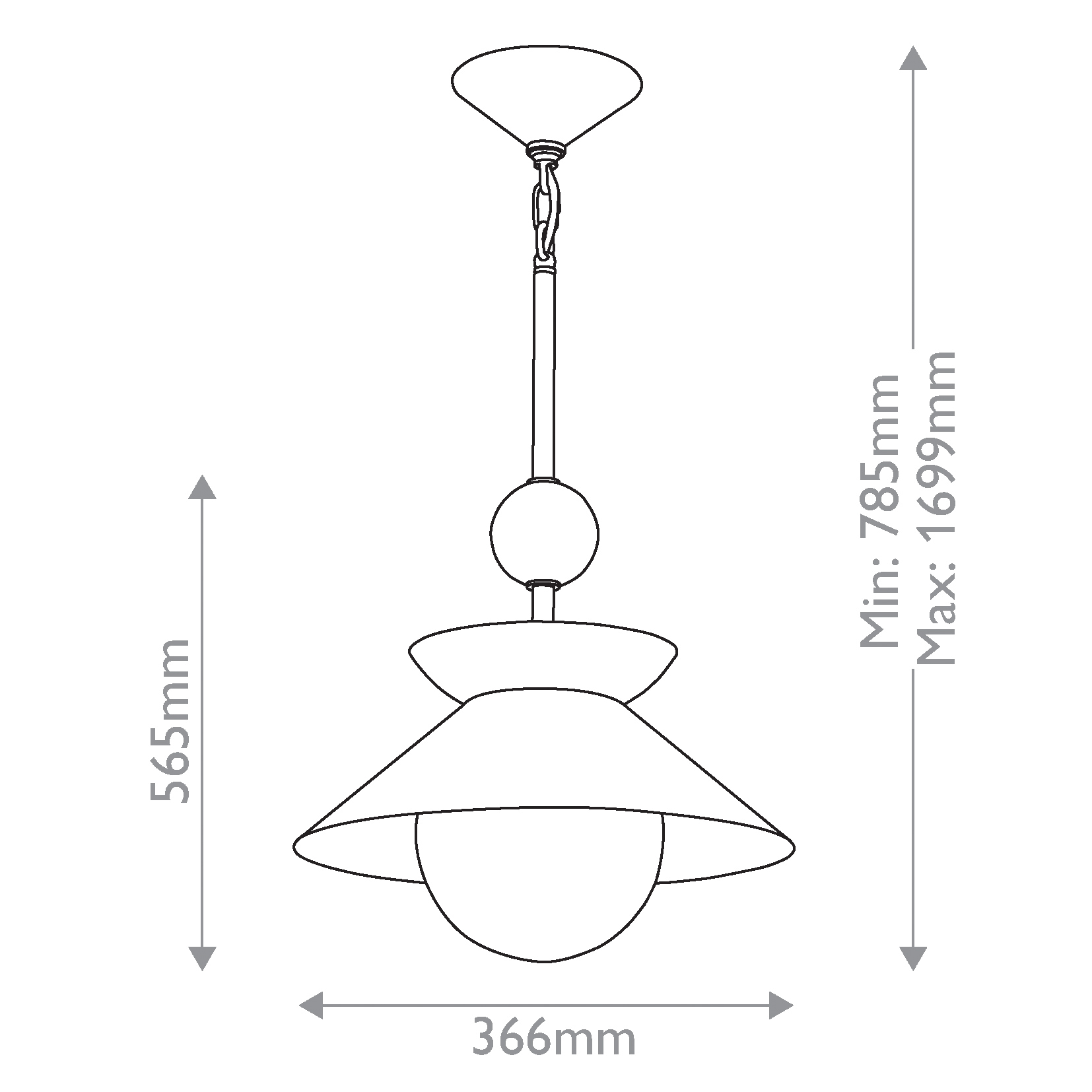Подвесной светильник латунного цвета с конусовидным белым плафоном Quintiesse в Костроме