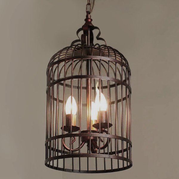 Люстра BIRDCAGE BROWN 26 Коричневый винтаж Люстра BIRDCAGE BROWN 26 Коричневый винтаж в Костроме | Loft Concept