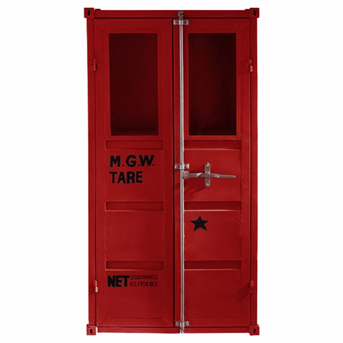 Шкаф-витрина Sea Container Red M.G.W. Синий Бирюзовый Зеленый Желтый Оранжевый Красный Белый Серый Черный Шкаф-витрина Sea Container Red M.G.W. Синий Бирюзовый Зеленый Желтый Оранжевый Красный Белый Серый Черный в Костроме | Loft Concept