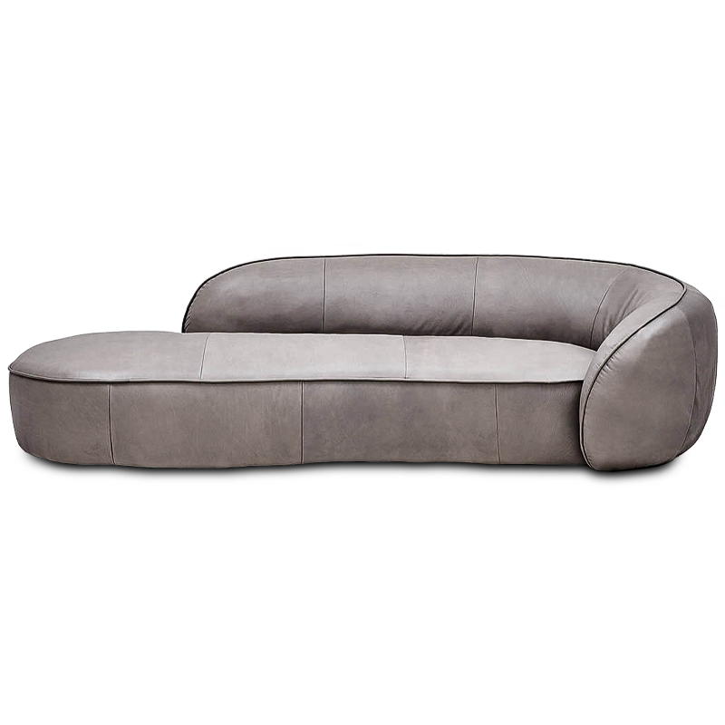 Диван натуральная кожа Hyades Sofa Серый Диван натуральная кожа Hyades Sofa Серый в Костроме | Loft Concept