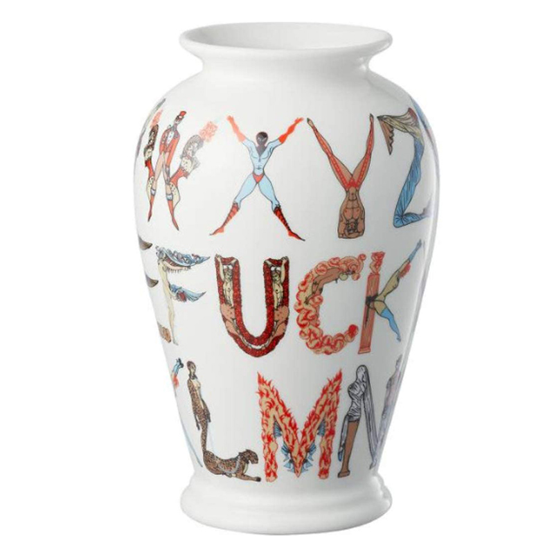 Ваза Supreme Alphabet Vase Белый Мульти Ваза Supreme Alphabet Vase Белый Мульти в Костроме | Loft Concept