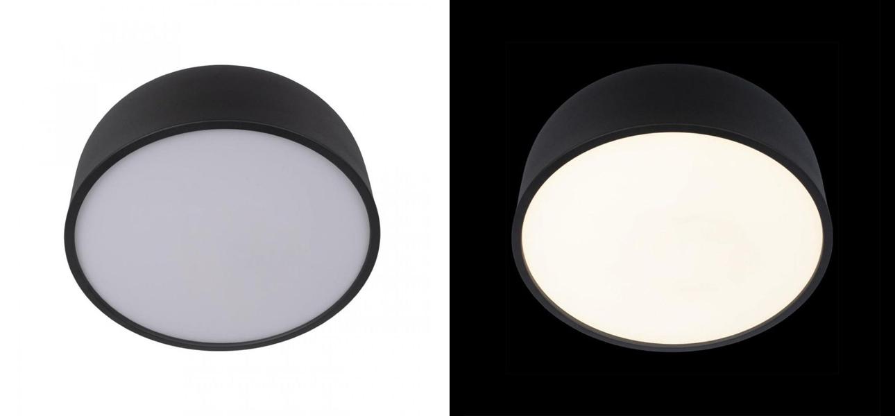 Светильник потолочный круглый Color cup Black - фото