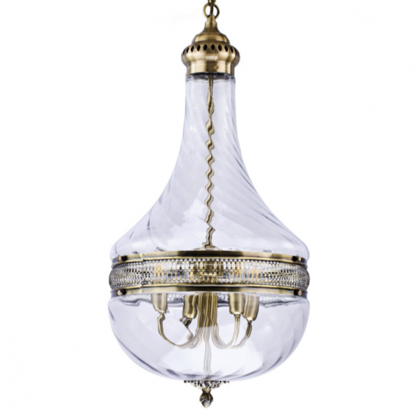 Люстра Capitol Hill Glass Pendant 40 Bronze Темная бронза винтаж Люстра Capitol Hill Glass Pendant 40 Bronze Темная бронза винтаж в Костроме | Loft Concept