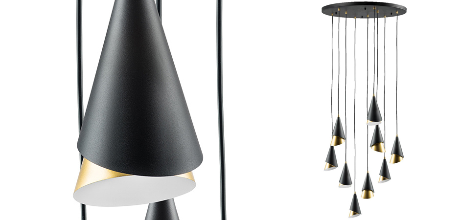 Люстра Lucio Black and Gold 9 Люстра Lucio Black and Gold 9 - Loft-Concept в Костроме