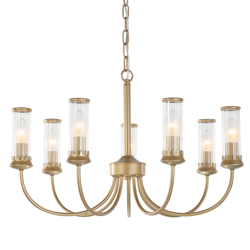 Люстра Morgane Chandelier gold 66 Золотой Прозрачный Люстра Morgane Chandelier gold 66 Золотой Прозрачный в Костроме | Loft Concept