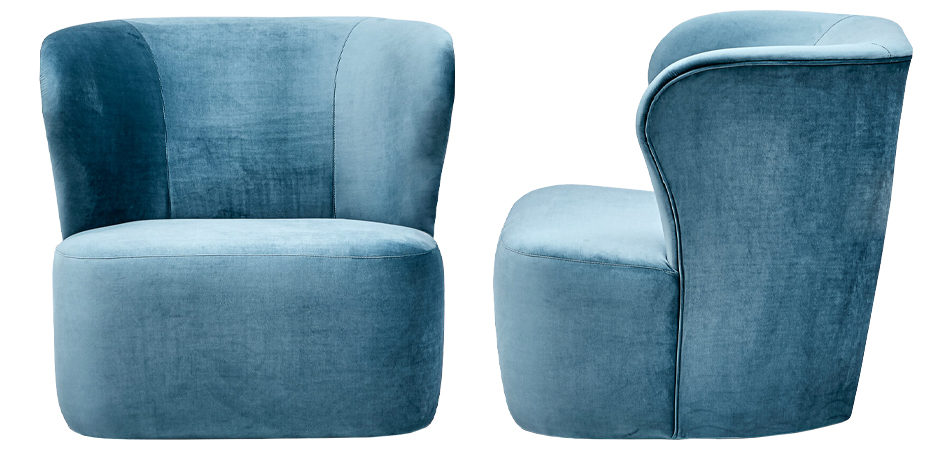 Кресло Hortense Chair Blue Кресло Hortense Chair Blue - Loft-Concept в Костроме