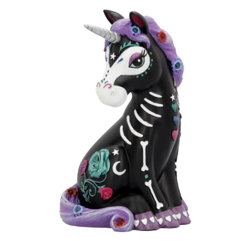 Статуэтка Patterned Unicorn Черный Фиолетовый Белый Статуэтка Patterned Unicorn Черный Фиолетовый Белый в Костроме | Loft Concept