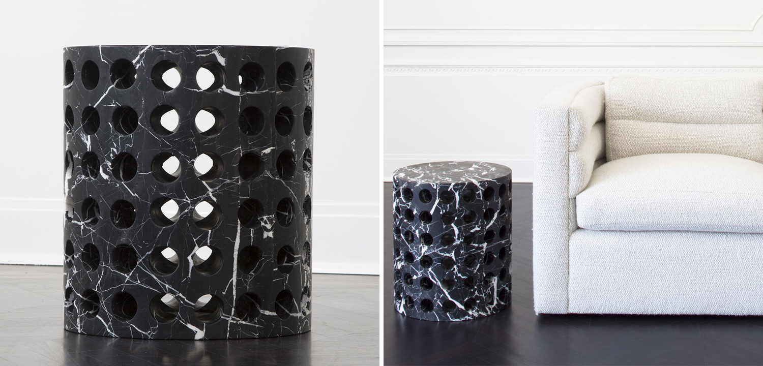 Приставной стол Perforated Side Table дизайн Kelly Wearstler - фото