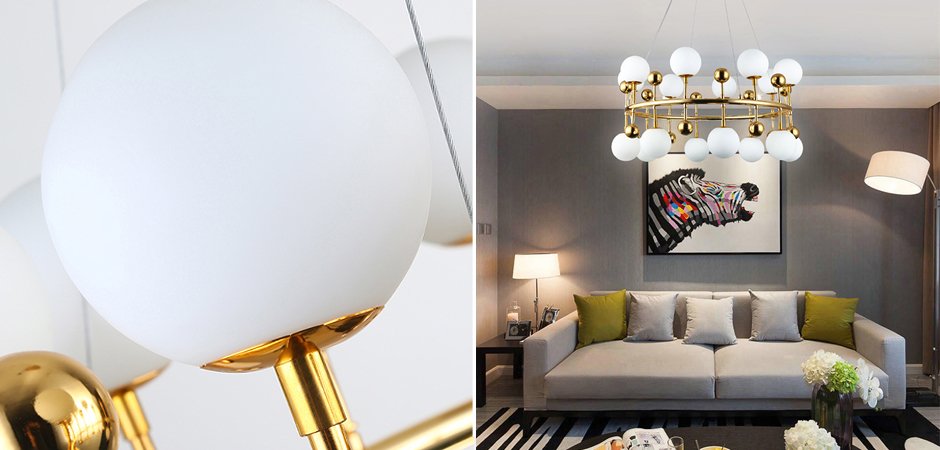 Люстра Milk Bubble Ring Chandelier Люстра Milk Bubble Ring Chandelier - Loft-Concept в Костроме