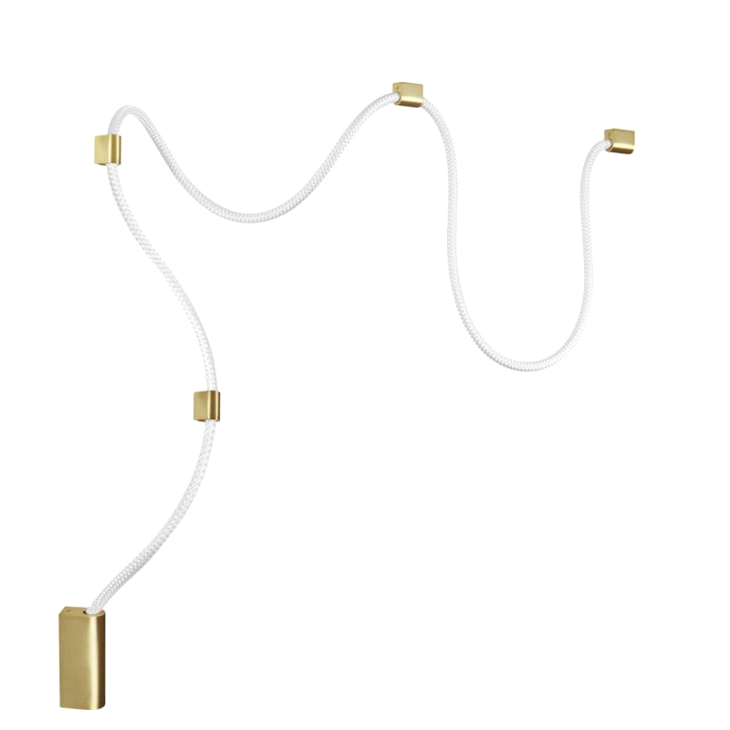 Подвесной светильник LUKE LAMPCO TRACER LAMP Gold Бронза Белый Подвесной светильник LUKE LAMPCO TRACER LAMP Gold Бронза Белый в Костроме | Loft Concept